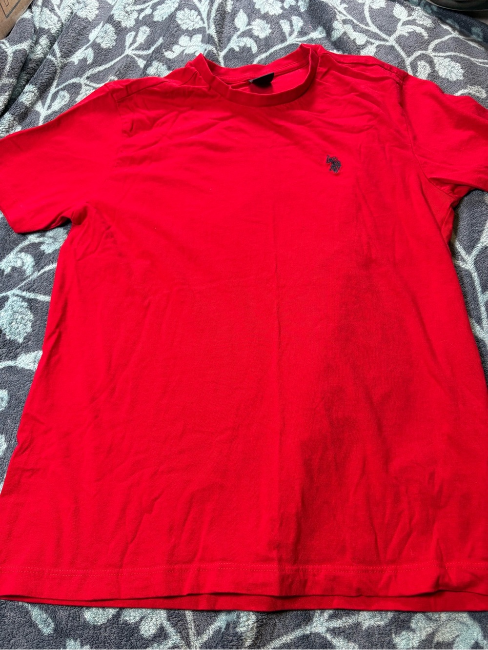 U.S. Polo Assn. Red Short Sleeve Crewneck Tee